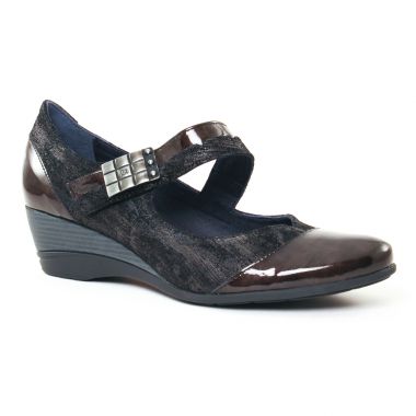 Babies Dorking Aura 7307 Noir Gris, vue principale de la chaussure femme