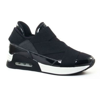 Tennis Et Baskets Mode Buffalo 100-30 Suede Black, vue principale de la chaussure femme