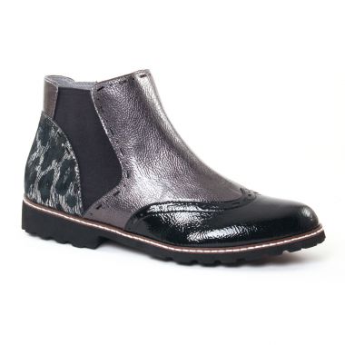 Bottines Et Boots Fugitive Woipy Argent Vernis, vue principale de la chaussure femme
