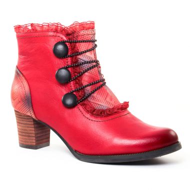 Bottines Et Boots Laura Vita Amelia Rouge, vue principale de la chaussure femme