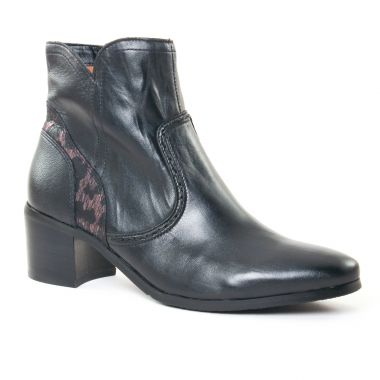 Bottines Et Boots Fugitive Laino Nappa Noir, vue principale de la chaussure femme