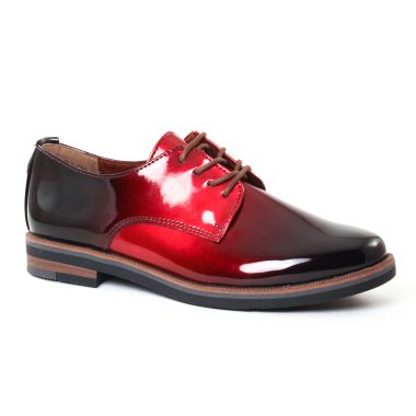 Chaussures À Lacets Marco Tozzi 23200 Merlot, vue principale de la chaussure femme