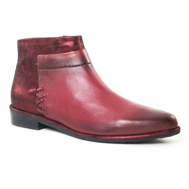 Bottines Et Boots Fugitive Baros Nappa Bordeaux, vue principale de la chaussure femme