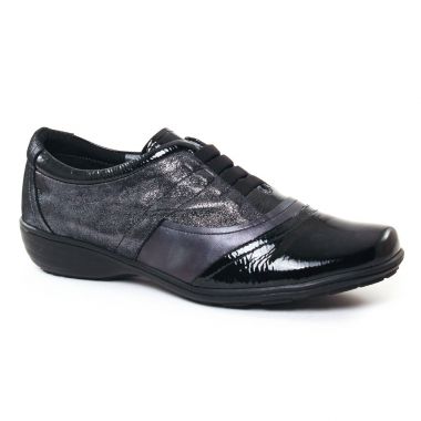Chaussures À Lacets Geo Reino Inbabe Noir Antracite, vue principale de la chaussure femme