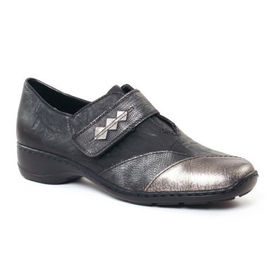Mocassins Rieker 58397 Noir, vue principale de la chaussure femme