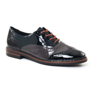 Chaussures À Lacets Rieker 50603 Noir, vue principale de la chaussure femme