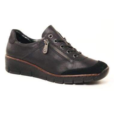 Tennis Et Baskets Mode Rieker 53721 Noir, vue principale de la chaussure femme