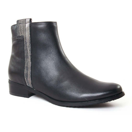 Bottines Et Boots Fugitive Rialto Nappa Noir, vue principale de la chaussure femme