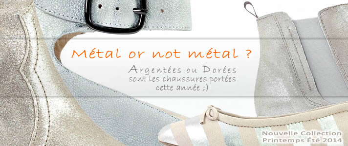 chaussure femme couleur or