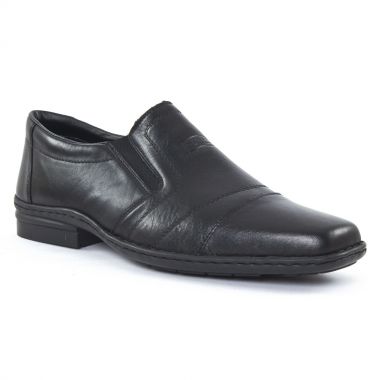 Mocassins Et Bateaux Rieker 19864 Noir, vue principale de la chaussure homme