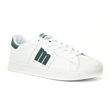 Tennis Mtng 84033 Blanc Vert, vue principale de la chaussure homme