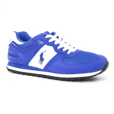 Tennis Polo Ralph Lauren Slaton Poney Bleu, vue principale de la chaussure homme