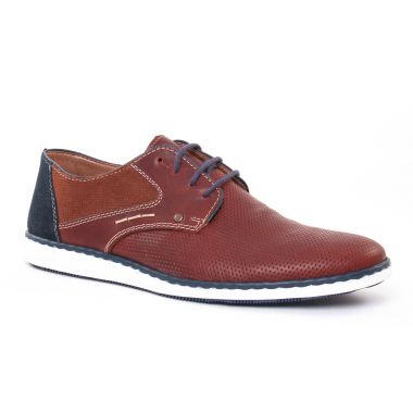 Chaussures Basses À Lacets Rieker 17824 Marron, vue principale de la chaussure homme