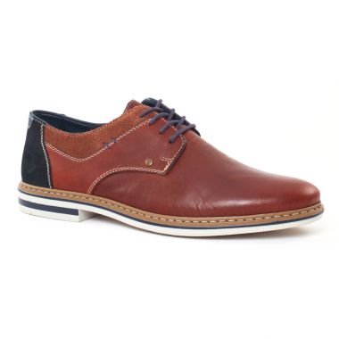 Chaussures Basses À Lacets Rieker B1403 Marron, vue principale de la chaussure homme