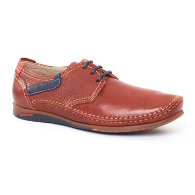 Chaussures Basses À Lacets Fluchos 8566 Marron, vue principale de la chaussure homme