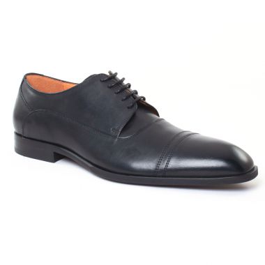 Chaussures Basses À Lacets Christian Pellet Ebert Veau Box Noir, vue principale de la chaussure homme