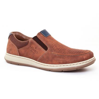 Mocassins Et Bateaux Rieker 17367 Brown, vue principale de la chaussure homme