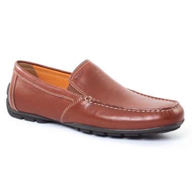 Mocassins Et Bateaux Geox U1144V Marron, vue principale de la chaussure homme