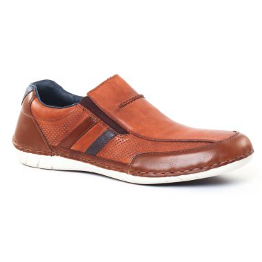 Mocassins Et Bateaux Rieker B8256 Kastanie, vue principale de la chaussure homme