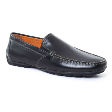 Mocassins Et Bateaux Geox U1144V Noir, vue principale de la chaussure homme