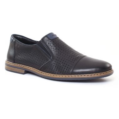 Mocassins Et Bateaux Rieker 13496 Noir, vue principale de la chaussure homme