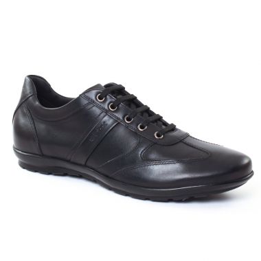 Tennis Geox U32A5C Black, vue principale de la chaussure homme