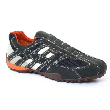 Tennis Geox U4207L Grey Blanc, vue principale de la chaussure homme