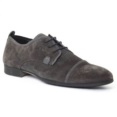 Chaussures Basses À Lacets Amoroso Andy Gris, vue principale de la chaussure homme