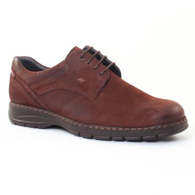 Chaussures Basses À Lacets Fluchos 9145 Cafe, vue principale de la chaussure homme