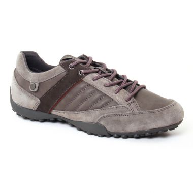 Tennis Geox Snake Grey, vue principale de la chaussure homme