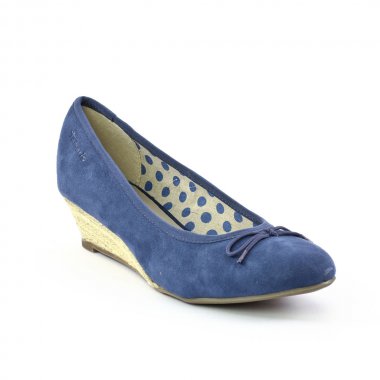 Ballerines Compensées Tamaris 22306 Navy, vue principale de la chaussure femme