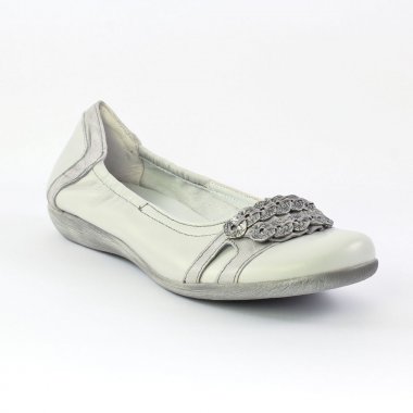 Ballerines Scarlatine 7646 Gris Noir, vue principale de la chaussure femme
