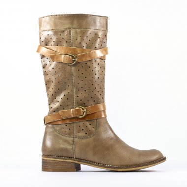 bottes beige mode femme printemps été - Photo Produit 2