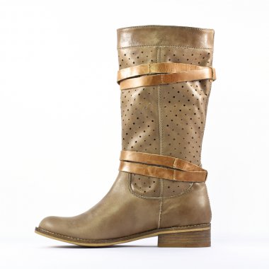 bottes beige mode femme printemps été - Photo Produit 3