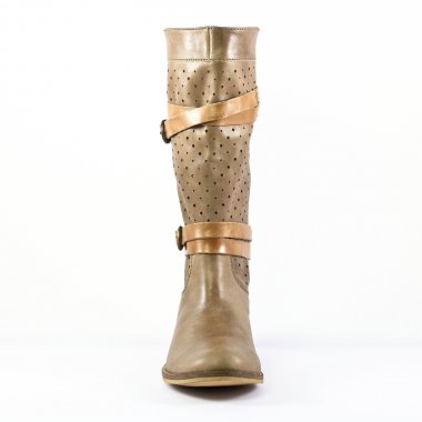 bottes beige mode femme printemps été - Photo Produit 6