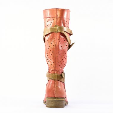bottes rouge mode femme printemps été - Photo Produit 7