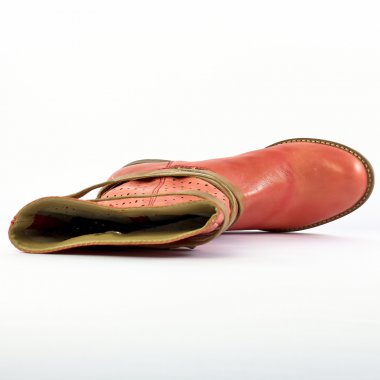 bottes rouge mode femme printemps été - Photo Produit 4