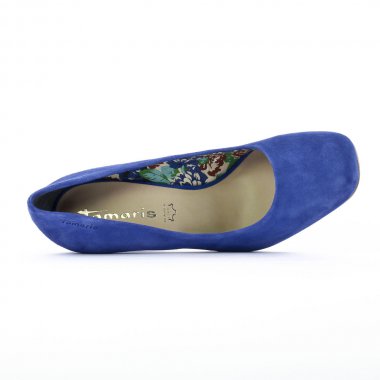 escarpins bleu mode femme printemps été - Photo Produit 4