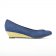 ballerines compensées bleu mode femme printemps été vue 2