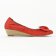 ballerines compensées rouge mode femme printemps été vue 2