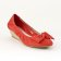 ballerines compensées rouge mode femme printemps été vue 1
