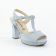 escarpins salomé bleu mode femme printemps été vue 1