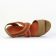 nu-pieds compensés orange multicolore mode femme printemps été vue 4