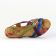 nu-pieds compensés rose multicolore mode femme printemps été vue 4