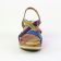 nu-pieds compensés rose multicolore mode femme printemps été vue 6