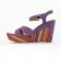 nu-pieds compensés violet multicolore mode femme printemps été vue 3