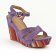 nu-pieds compensés violet multicolore mode femme printemps été vue 1