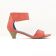 nu-pieds rose orange mode femme printemps été vue 2