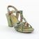 nu-pieds talons hauts vert multicolore mode femme printemps été vue 1