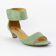 nu-pieds vert mode femme printemps été vue 1